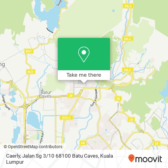 Peta Caerly, Jalan Sg 3 / 10 68100 Batu Caves