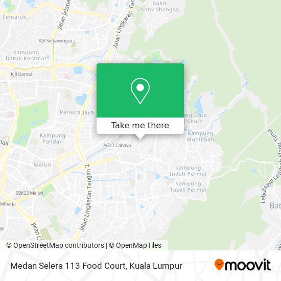 Peta Medan Selera 113 Food Court
