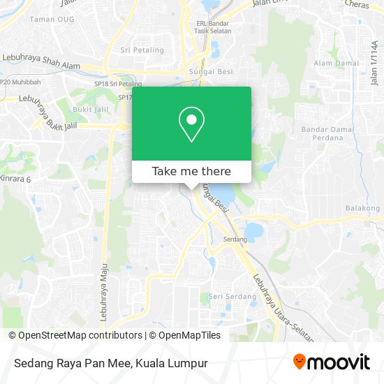 Sedang Raya Pan Mee map