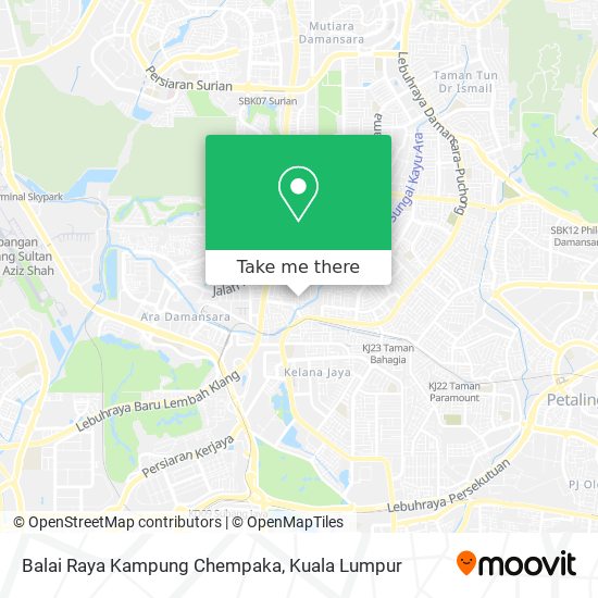 Balai Raya Kampung Chempaka map