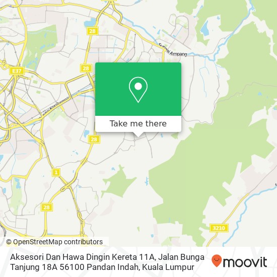 Aksesori Dan Hawa Dingin Kereta 11A, Jalan Bunga Tanjung 18A 56100 Pandan Indah map