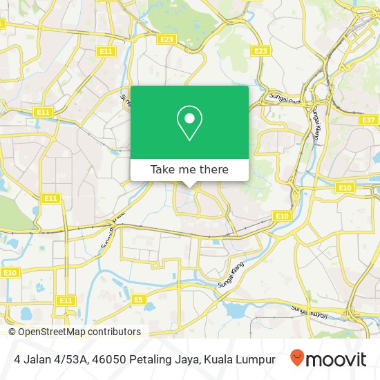 Peta 4 Jalan 4 / 53A, 46050 Petaling Jaya