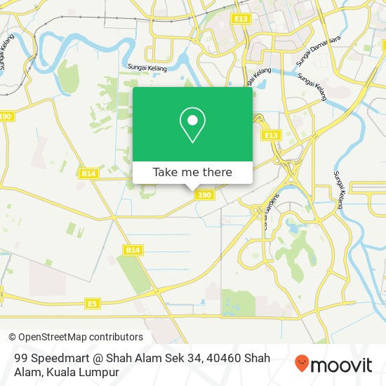 Peta 99 Speedmart @ Shah Alam Sek 34, 40460 Shah Alam