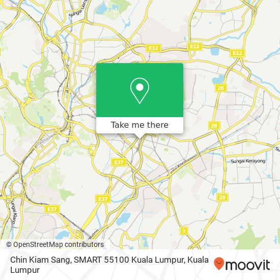 Peta Chin Kiam Sang, SMART 55100 Kuala Lumpur