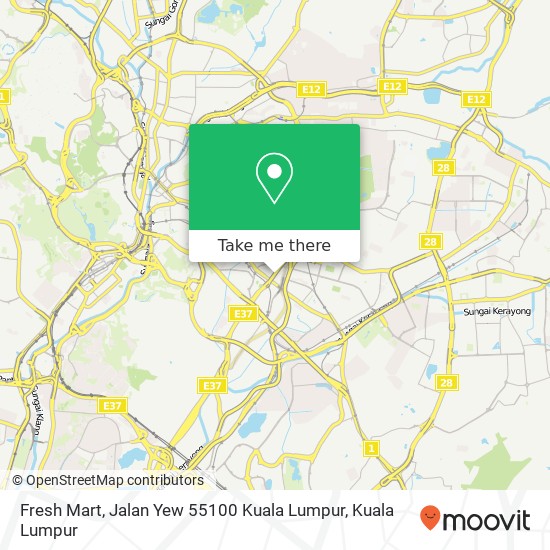 Fresh Mart, Jalan Yew 55100 Kuala Lumpur map