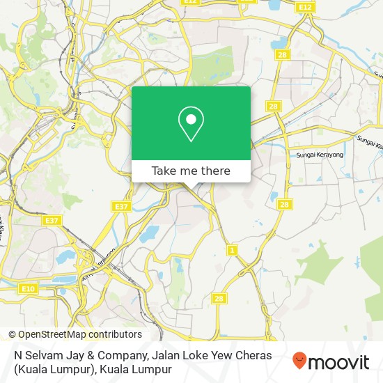 N Selvam Jay & Company, Jalan Loke Yew Cheras (Kuala Lumpur) map