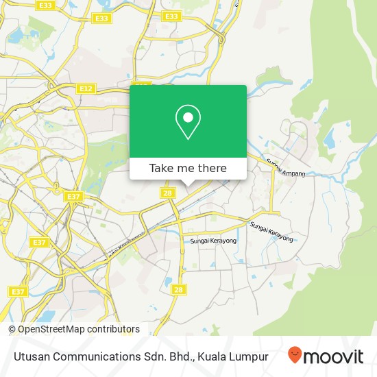 Utusan Communications Sdn. Bhd. map