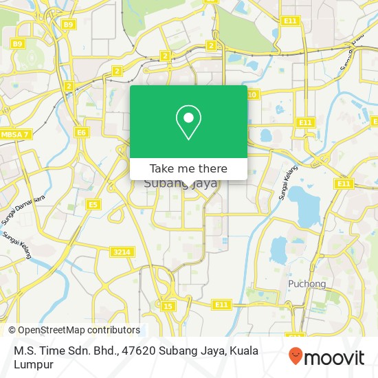 M.S. Time Sdn. Bhd., 47620 Subang Jaya map