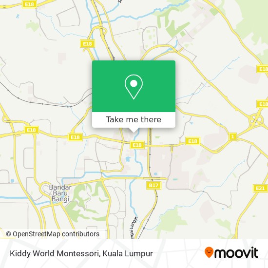 Kiddy World Montessori map