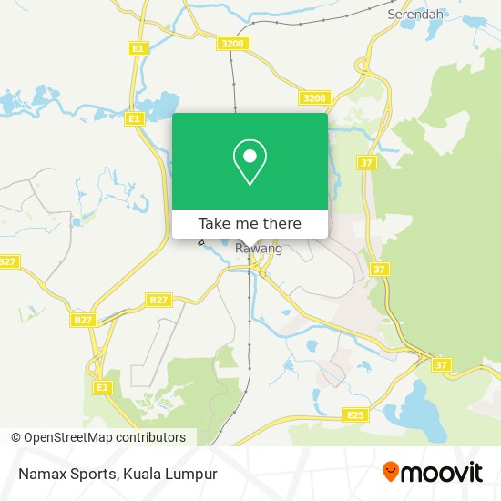 Namax Sports map