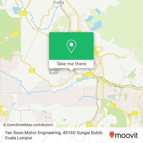 Peta Yan Soon Motor Engineering, 40160 Sungai Buloh