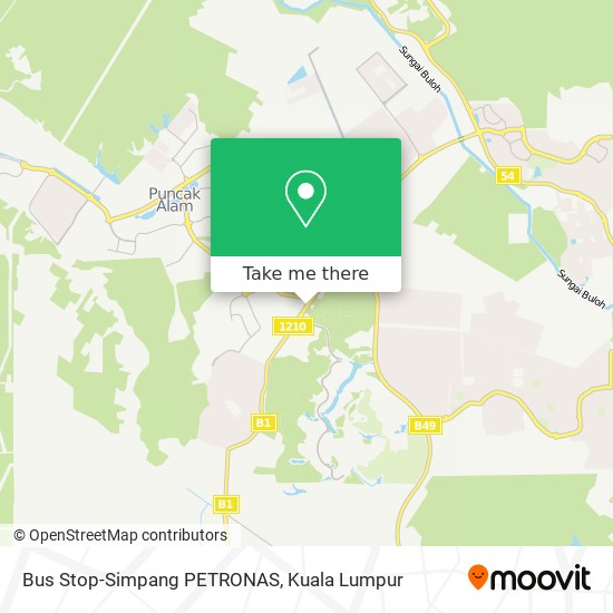 Bus Stop-Simpang PETRONAS map