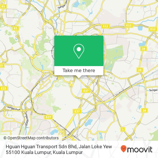 Hguan Hguan Transport Sdn Bhd, Jalan Loke Yew 55100 Kuala Lumpur map