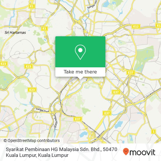 Syarikat Pembinaan HG Malaysia Sdn. Bhd., 50470 Kuala Lumpur map
