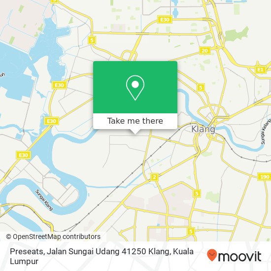 Preseats, Jalan Sungai Udang 41250 Klang map