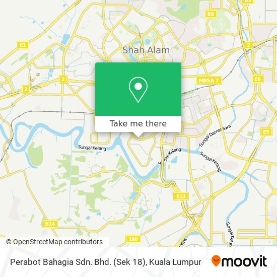 Perabot Bahagia Sdn. Bhd. (Sek 18) map