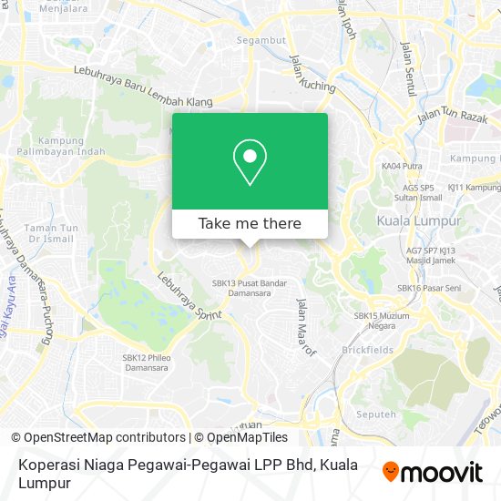 Koperasi Niaga Pegawai-Pegawai LPP Bhd map