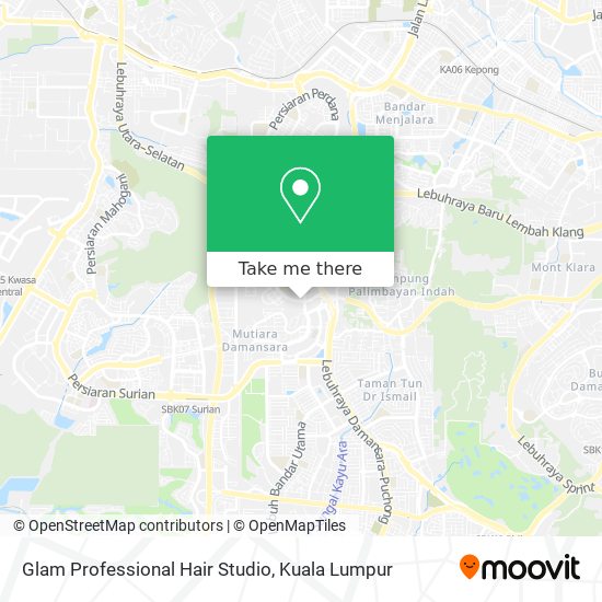 Glam Professional Hair Studio map