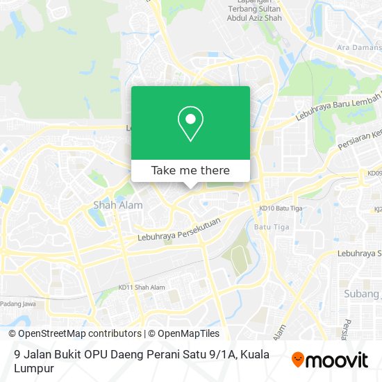 9 Jalan Bukit OPU Daeng Perani Satu 9 / 1A map