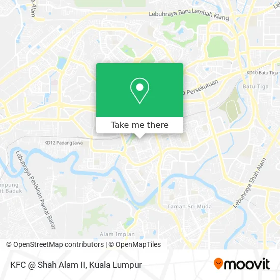 Peta KFC @ Shah Alam II