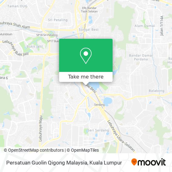Peta Persatuan Guolin Qigong Malaysia