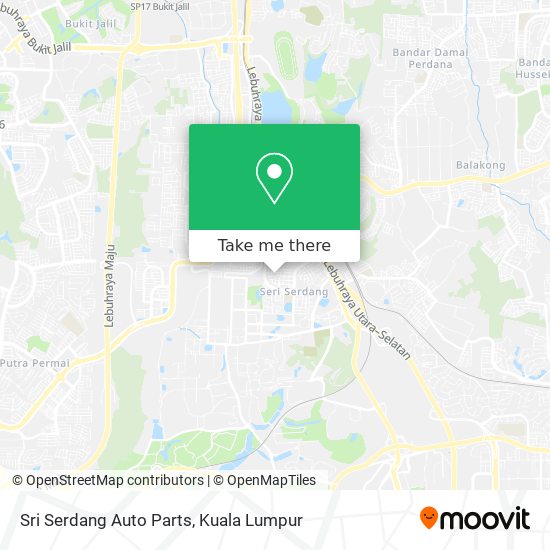 Sri Serdang Auto Parts map