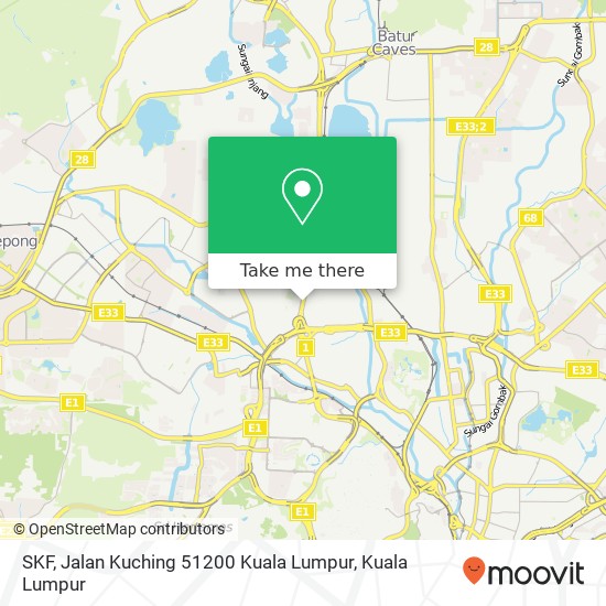 SKF, Jalan Kuching 51200 Kuala Lumpur map