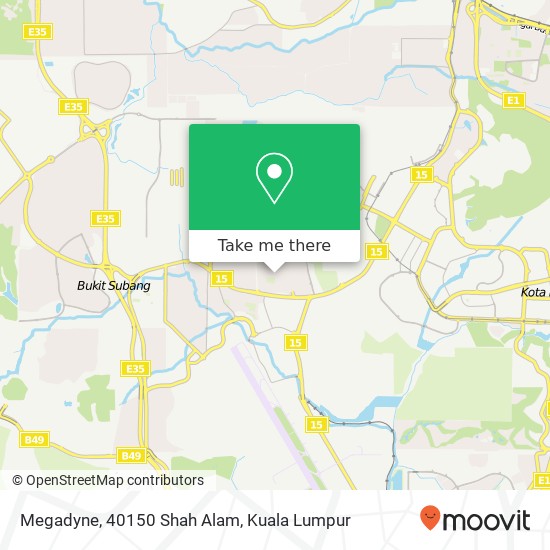 Peta Megadyne, 40150 Shah Alam