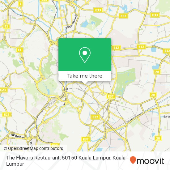 The Flavors Restaurant, 50150 Kuala Lumpur map