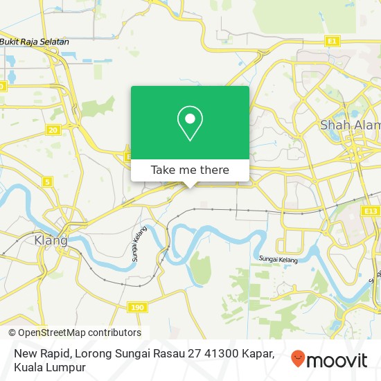 New Rapid, Lorong Sungai Rasau 27 41300 Kapar map