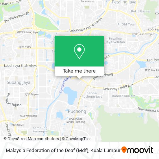 Malaysia Federation of the Deaf (Mdf) map