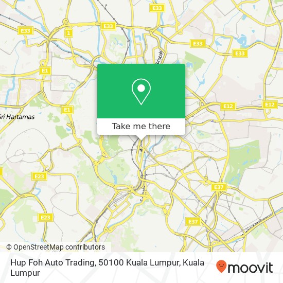 Peta Hup Foh Auto Trading, 50100 Kuala Lumpur