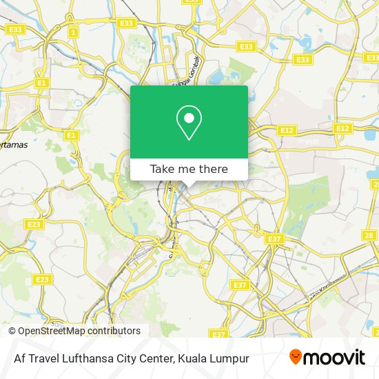 Af Travel Lufthansa City Center map