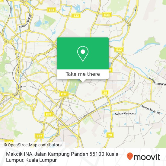 Makcik INA, Jalan Kampung Pandan 55100 Kuala Lumpur map