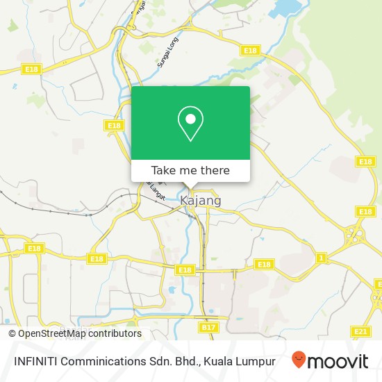 INFINITI Comminications Sdn. Bhd. map