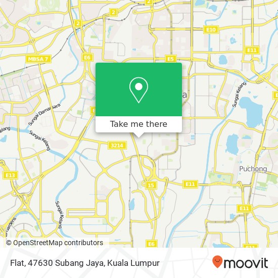 Flat, 47630 Subang Jaya map