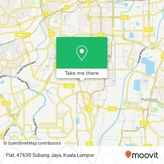 Peta Flat, 47630 Subang Jaya