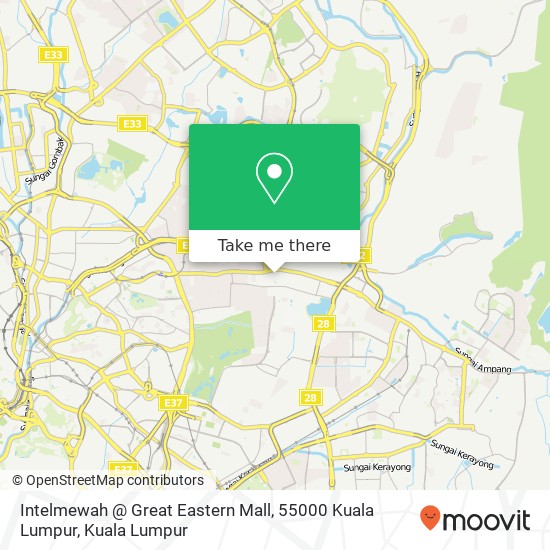 Intelmewah @ Great Eastern Mall, 55000 Kuala Lumpur map