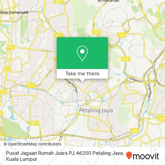 Pusat Jagaan Rumah Juara PJ, 46200 Petaling Jaya map
