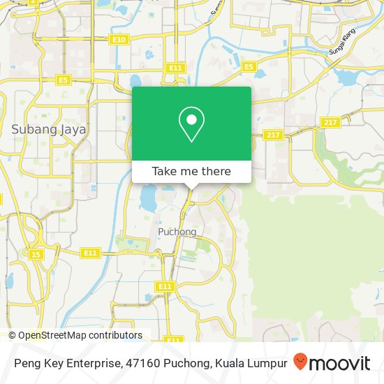 Peng Key Enterprise, 47160 Puchong map