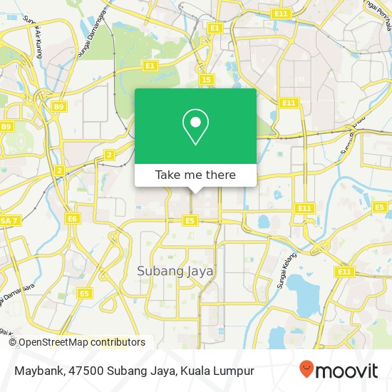 Maybank, 47500 Subang Jaya map