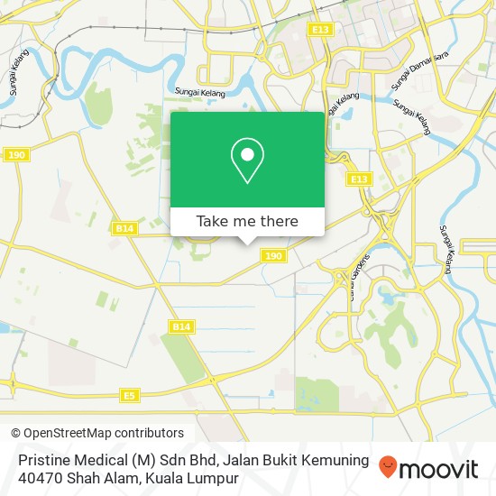 Pristine Medical (M) Sdn Bhd, Jalan Bukit Kemuning 40470 Shah Alam map