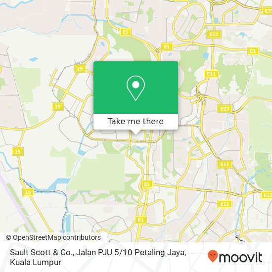 Sault Scott & Co., Jalan PJU 5 / 10 Petaling Jaya map