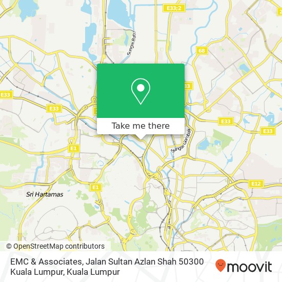 Peta EMC & Associates, Jalan Sultan Azlan Shah 50300 Kuala Lumpur