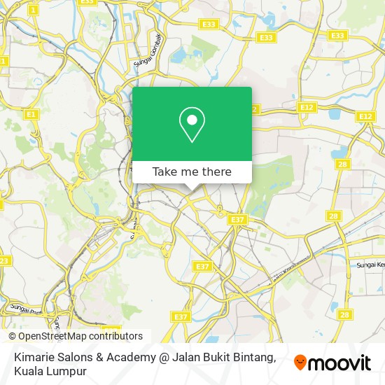 Peta Kimarie Salons & Academy @ Jalan Bukit Bintang