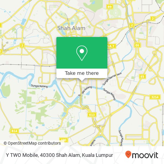 Y TWO Mobile, 40300 Shah Alam map