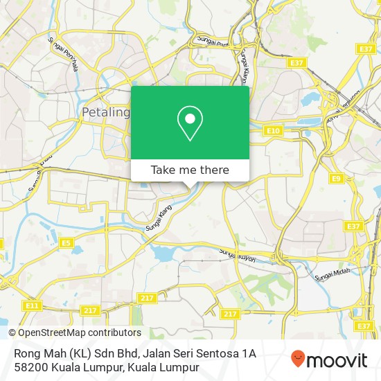 Rong Mah (KL) Sdn Bhd, Jalan Seri Sentosa 1A 58200 Kuala Lumpur map