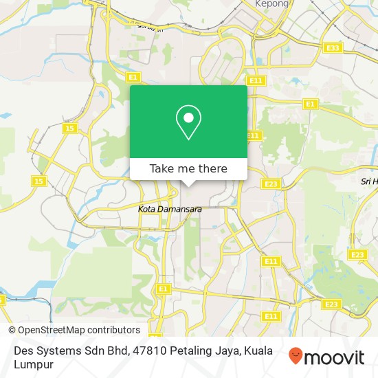 Des Systems Sdn Bhd, 47810 Petaling Jaya map