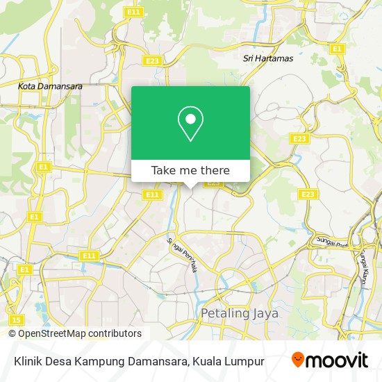 Klinik Desa Kampung Damansara map