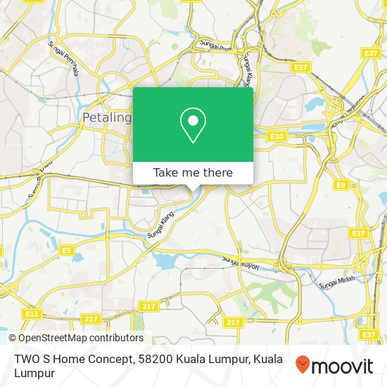 Peta TWO S Home Concept, 58200 Kuala Lumpur